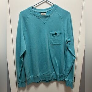 L.L. Bean Men's Aqua Crewneck Sweater